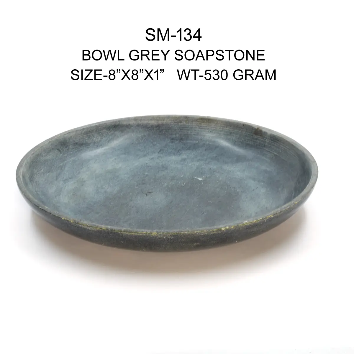 BOWL GREY SOAPSTONE